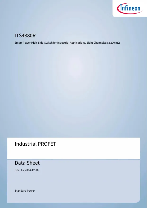 ITS4880R, Power Switch ICs - Power Distribution SMART PWR HI SIDE SWITCH INDUSTRY APP - Переключатели распределения питания, драйверы нагрузки файл 1