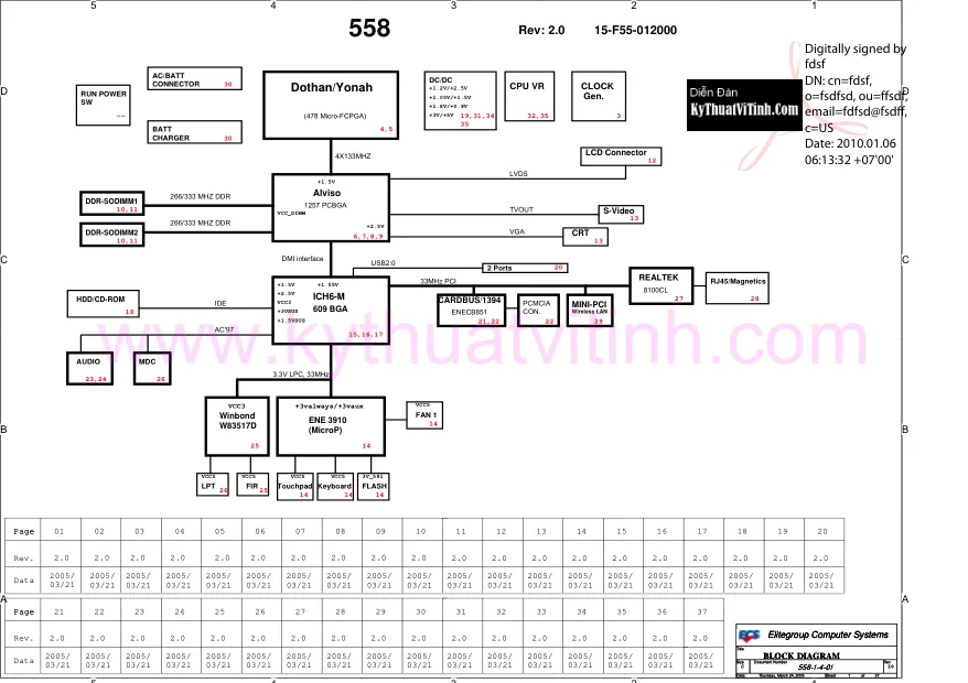 Схемы - Материнская плата Elitegroup Computer Systems Co., Ltd. 558-1-4-01