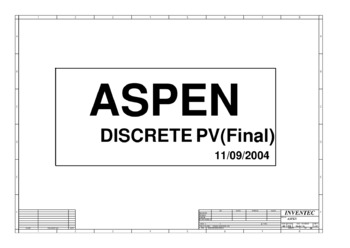 Inventec Corporation Aspen Discrete PV 6050A0053201