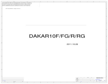 Inventec Corporation DAKAR10F/FG/R/RG