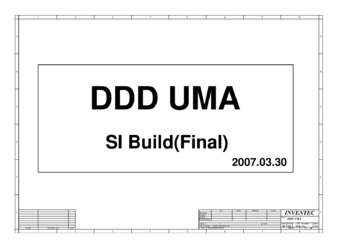 Inventec Corporation DDD UMA 6050A2137901