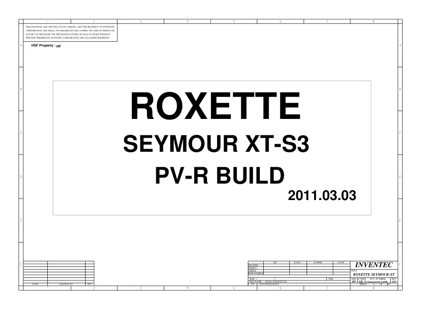 Схема - Материнская плата Inventec Corporation Roxette-S3