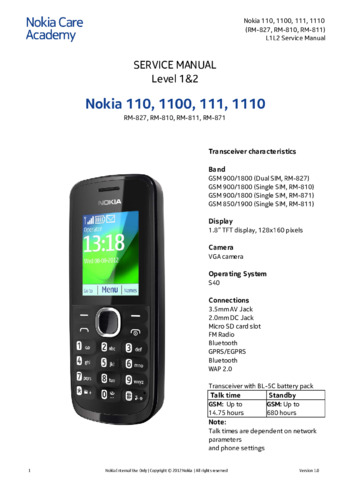 Nokia Corporation 110/1100/111/1110