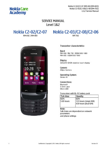 Nokia Corporation C2-02/C2-07/C2-03/C2-08/C2-06